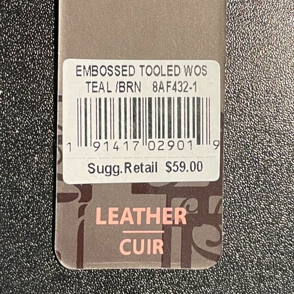 STONE MOUNTAIN LEATHER WALLET ON A STRING - Picture 4 of 4